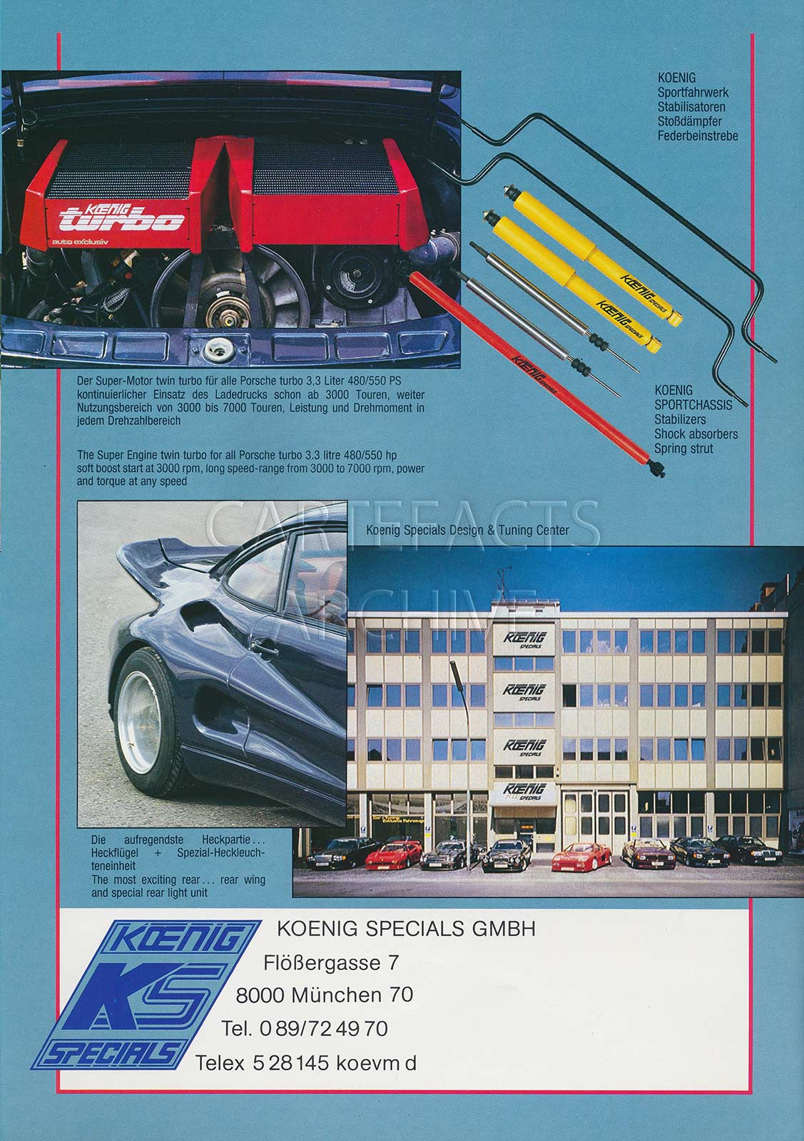 Koenig Special Turbo Road Runner (Porsche 930 based) from 80s