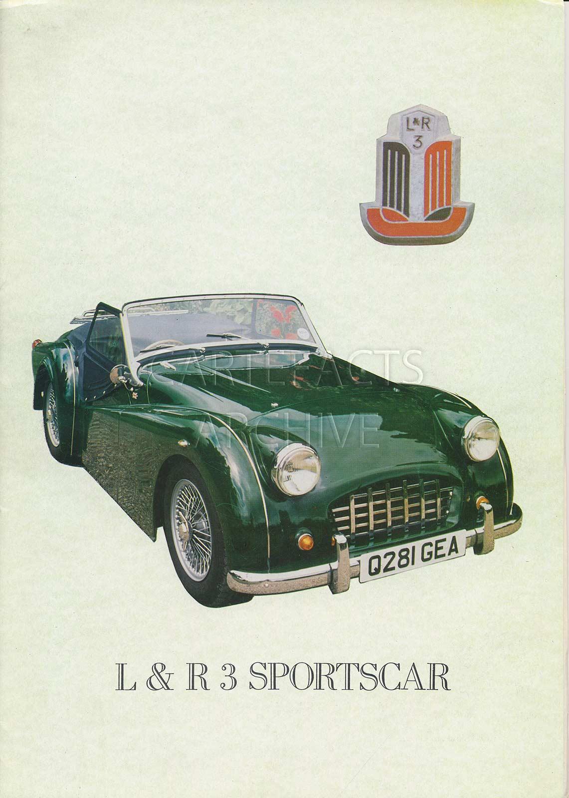 国内外の人気 L&R 3 (199X kit information - replica TR3 Triumph - その他